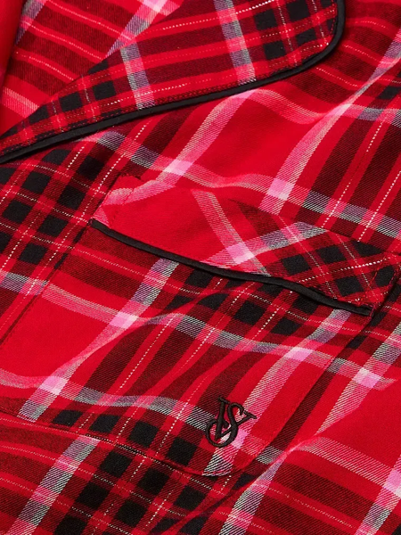 Фланелева піжама Victoria's Secret Long Pajama Set (розмір XS) PJ00001 фото