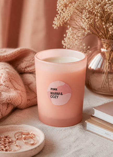 Ароматизована свічка на 1 ґніт PINK Victoria's Secret Warm & Cozy PN00084 фото