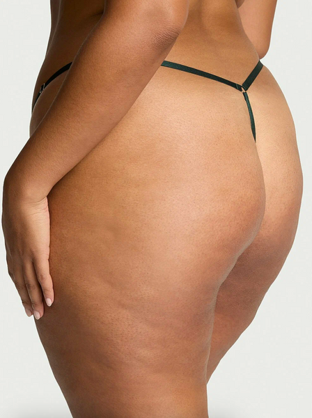 Трусики V-подібної форми з мереживом з регулюванням Victoria's Secret Very Sexy Rose Lace Adjustable V-String Panty (розмір M) LN00023 фото