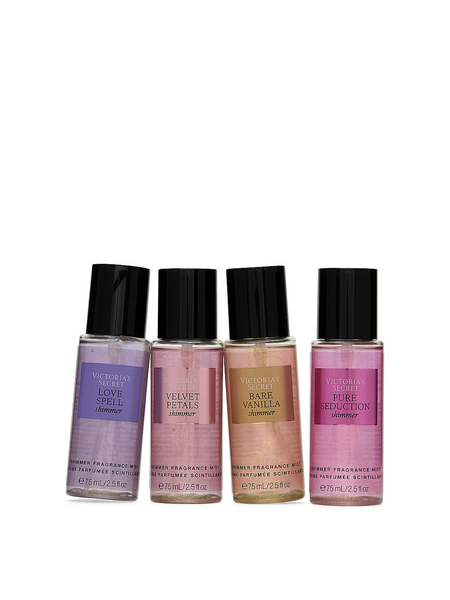 Подарунковий набір міні-містів з шимером Victoria's Secret Most Loved Shimmer Mists Gift Set VS00241 фото