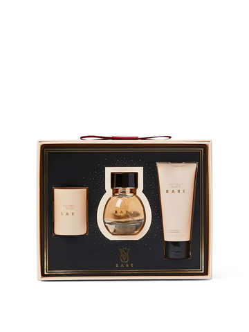 Подарунковий набір Victoria's Secret Bare 3-Piece Luxe Fragrance Gift Set VS00334 фото