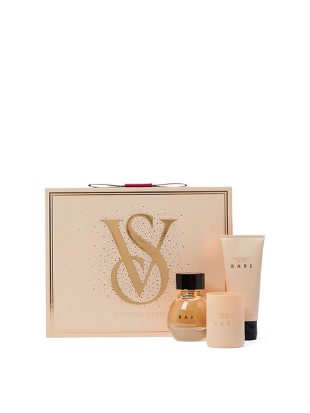 Подарунковий набір Victoria's Secret Bare 3-Piece Luxe Fragrance Gift Set VS00334 фото