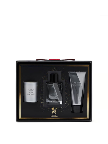 Чоловічий подарунковий набір Victoria's Secret VS Him Platinum 3-Piece Luxe Fragrance Gift Set VS00275 фото